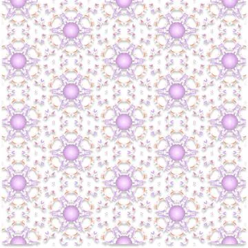 Decorative Seamless Vector Texture Geometric Kaleidoscopic Pattern for Wall.. Stock Photos