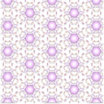 Decorative Seamless Vector Texture Geometric Kaleidoscopic Pattern for Wall.. Stock Photos