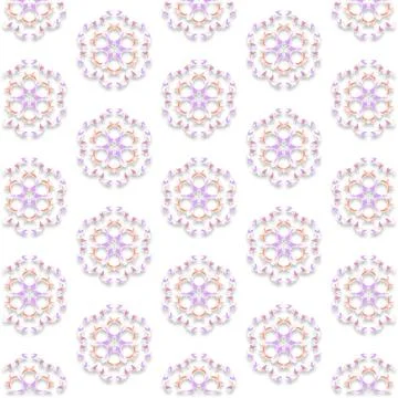 Decorative Seamless Vector Texture Geometric Kaleidoscopic Pattern for Wall.. Stock Photos
