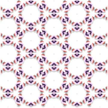 Decorative Seamless Vector Texture Geometric Kaleidoscopic Pattern for Wall.. Stock Photos