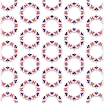 Decorative Seamless Vector Texture Geometric Kaleidoscopic Pattern for Wall.. Stock Photos
