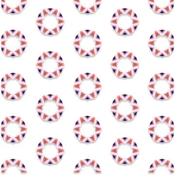 Decorative Seamless Vector Texture Geometric Kaleidoscopic Pattern for Wall.. Foto stock