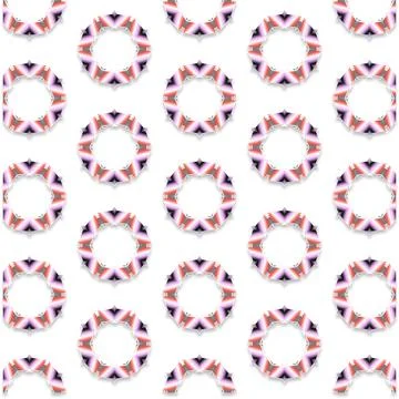 Decorative Seamless Vector Texture Geometric Kaleidoscopic Pattern for Wall.. Stock Photos