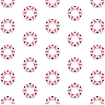 Decorative Seamless Vector Texture Geometric Kaleidoscopic Pattern for Wall.. Stock Photos