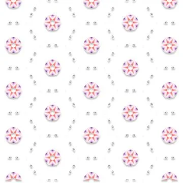 Decorative Seamless Vector Texture Geometric Kaleidoscopic Pattern for Wall.. Stock Photos