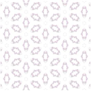 Decorative Seamless Vector Texture Geometric Kaleidoscopic Pattern for Wall.. Stock Photos