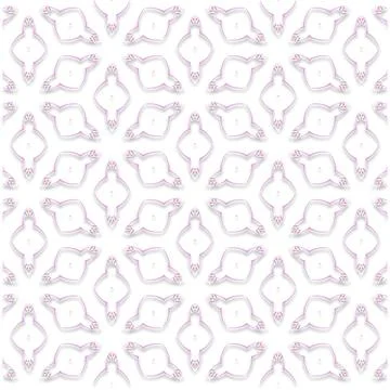 Decorative Seamless Vector Texture Geometric Kaleidoscopic Pattern for Wall.. Foto stock