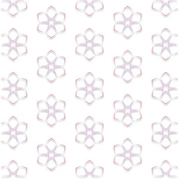 Decorative Seamless Vector Texture Geometric Kaleidoscopic Pattern for Wall.. Stock Photos