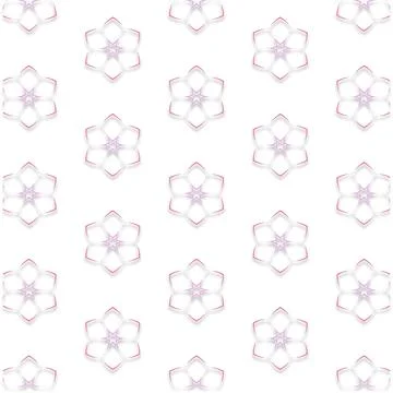 Decorative Seamless Vector Texture Geometric Kaleidoscopic Pattern for Wall.. Stock Photos
