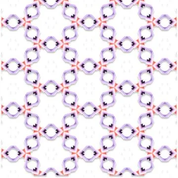 Decorative Seamless Vector Texture Geometric Kaleidoscopic Pattern for Wall.. Stock Photos