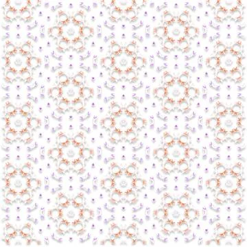 Decorative Seamless Vector Texture Geometric Kaleidoscopic Pattern for Wall.. Foto stock