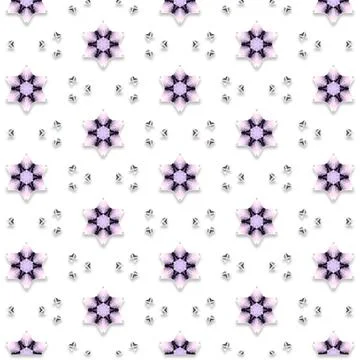Decorative Seamless Vector Texture Geometric Kaleidoscopic Pattern for Wall.. Stock Photos