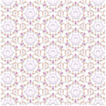 Decorative Seamless Vector Texture Geometric Kaleidoscopic Pattern for Wall.. Stock Photos