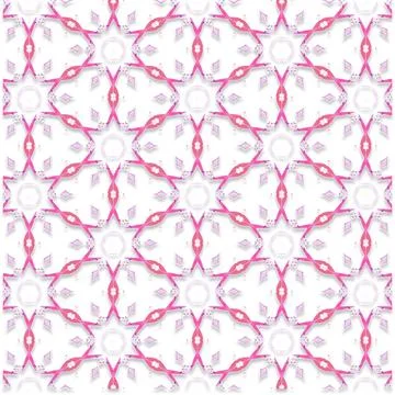 Decorative Seamless Vector Texture Geometric Kaleidoscopic Pattern for Wall.. Stock Photos