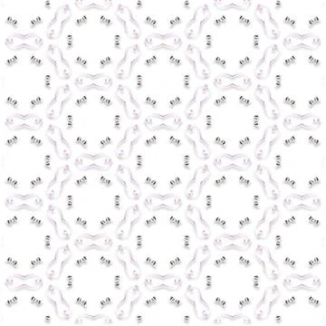 Decorative Seamless Vector Texture Geometric Kaleidoscopic Pattern for Wall.. Foto stock