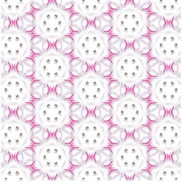 Decorative Seamless Vector Texture Geometric Kaleidoscopic Pattern for Wall.. Stock Photos