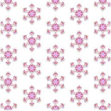 Decorative Seamless Vector Texture Geometric Kaleidoscopic Pattern for Wall.. Stock Photos