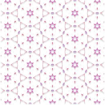 Decorative Seamless Vector Texture Geometric Kaleidoscopic Pattern for Wall.. Stock Photos