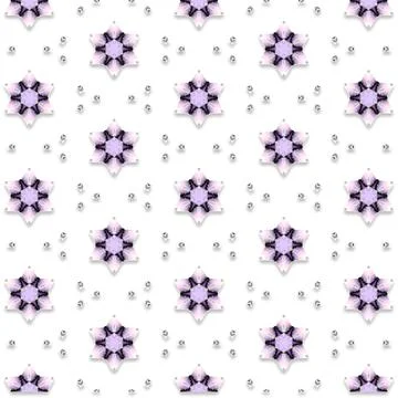 Decorative Seamless Vector Texture Geometric Kaleidoscopic Pattern for Wall.. Stock Photos