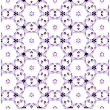 Decorative Seamless Vector Texture Geometric Kaleidoscopic Pattern for Wall.. Stock Photos