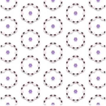 Decorative Seamless Vector Texture Geometric Kaleidoscopic Pattern for Wall.. Foto stock