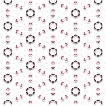 Decorative Seamless Vector Texture Geometric Kaleidoscopic Pattern for Wall.. Foto stock