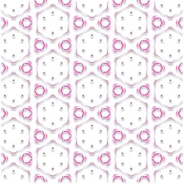 Decorative Seamless Vector Texture Geometric Kaleidoscopic Pattern for Wall.. Stock Photos