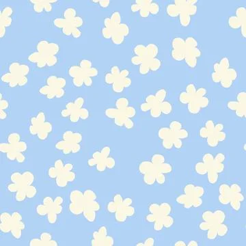Decorative seamless vintage pattern in classic style with small flowers, dits Stock Illustration