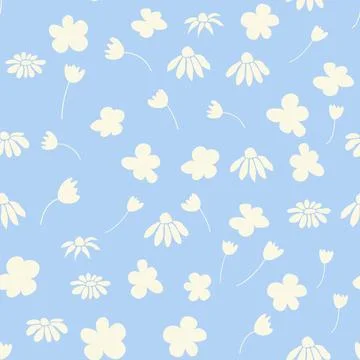 Decorative seamless vintage pattern in classic style with small flowers, dits Illustrazione stock