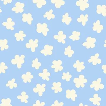 Decorative seamless vintage pattern in classic style with small flowers, dits Stock Illustration
