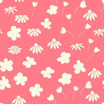Decorative seamless vintage pattern in classic style with small flowers, dits Stock Illustration