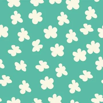 Decorative seamless vintage pattern in classic style with small flowers, dits Stock Illustration