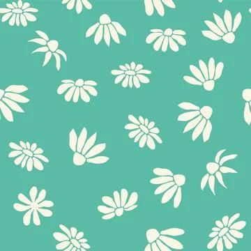 Decorative seamless vintage pattern in classic style with small flowers, dits Stock Illustration