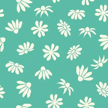 Decorative seamless vintage pattern in classic style with small flowers, dits Stock Illustration