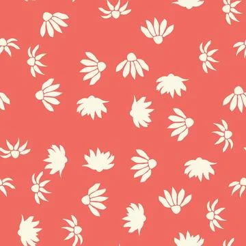 Decorative seamless vintage pattern in classic style with small flowers, dits Stock Illustration
