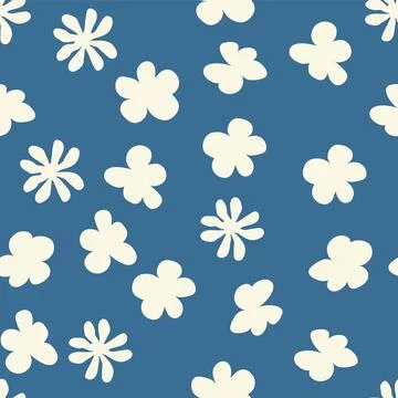 Decorative seamless vintage pattern in classic style with small flowers, dits Stock Illustration