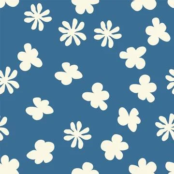 Decorative seamless vintage pattern in classic style with small flowers, dits Stock Illustration