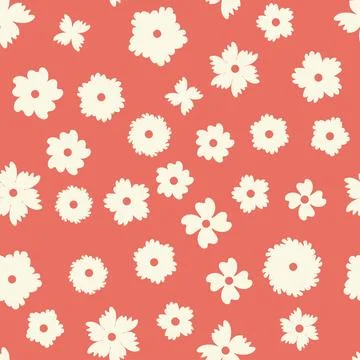 Decorative seamless vintage pattern in classic style with small flowers, dits Stock Illustration