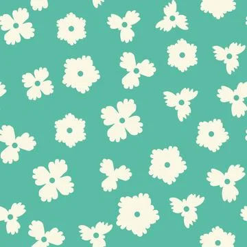 Decorative seamless vintage pattern in classic style with small flowers, dits 스톡 일러스트