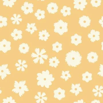Decorative seamless vintage pattern in classic style with small flowers, dits Stock Illustration