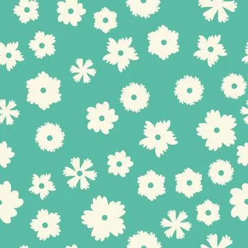 Decorative seamless vintage pattern in classic style with small flowers, dits Stock Illustration