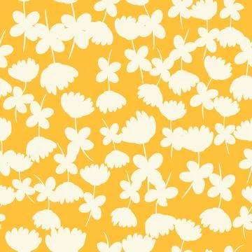 Decorative seamless vintage pattern in classic style with small flowers, dits Stock Illustration
