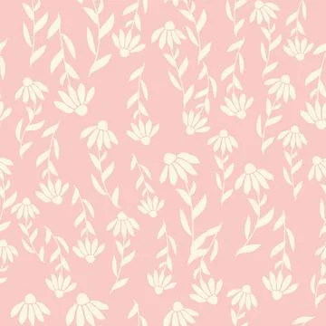 Decorative seamless vintage pattern in classic style with small flowers, dits Stock Illustration