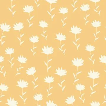 Decorative seamless vintage pattern in classic style with small flowers, dits Stock Illustration
