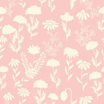 Decorative seamless vintage pattern in classic style with small flowers, dits Stock Illustration