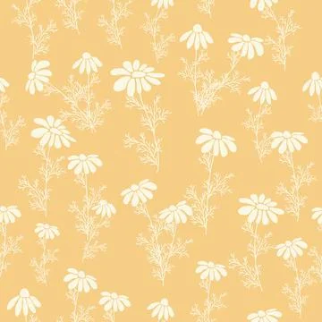 Decorative seamless vintage pattern in classic style with small flowers, dits Stock Illustration