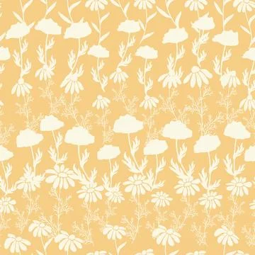 Decorative seamless vintage pattern in classic style with small flowers, dits Stock Illustration
