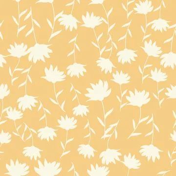 Decorative seamless vintage pattern in classic style with small flowers, dits Illustrazione stock