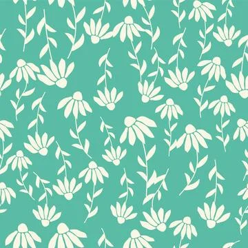 Decorative seamless vintage pattern in classic style with small flowers, dits Stock Illustration