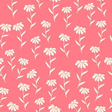 Decorative seamless vintage pattern in classic style with small flowers, dits Stock Illustration